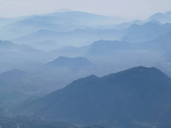Vista do alto do Pico Orizaba, no México
